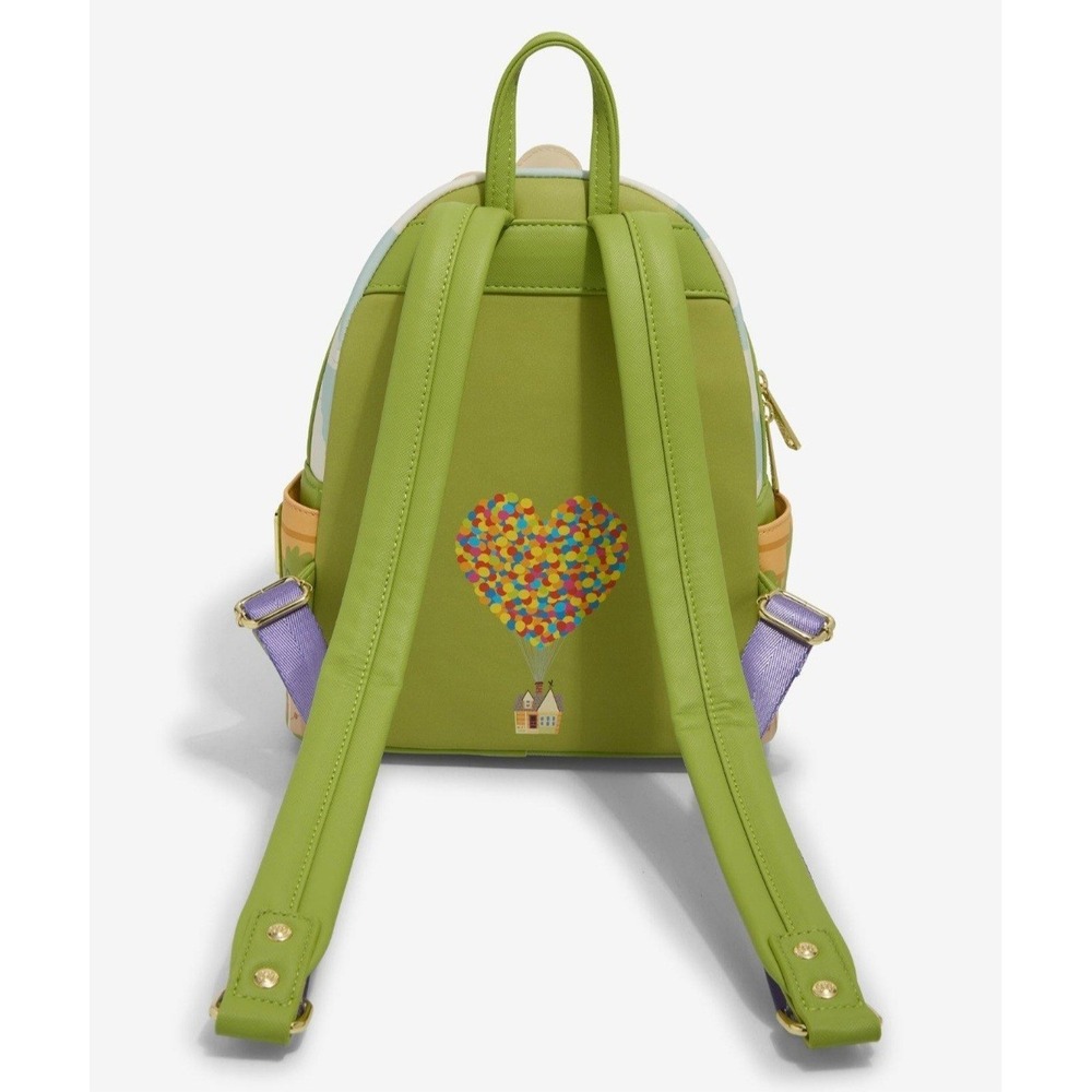 NEW! Loungefly Disney Pixar Up Carl & Ellie Mailbox Paint Backpack & WALLET SET! - Picture 4 of 8
